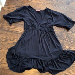 Velvet shirt half sleeve